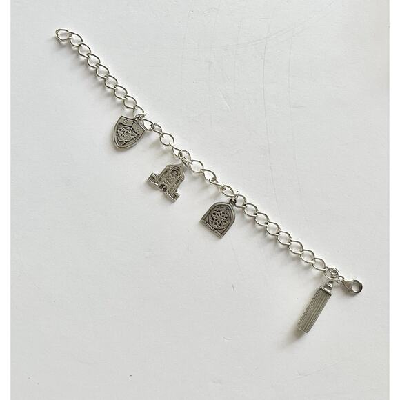 1960s 925 Sterling St. Thomas Aquinas Catholic School Dallas TX 4-Charm Bracelet - Picture 3 of 12